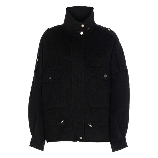 ピンコ レディース 上衣＆上衣 アウター Zip-up wool-blend jacket Black