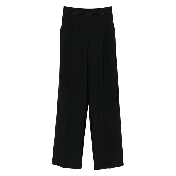 フォルテ フォルテ レディース カジュアルパンツ ボトムス High-waisted trousers Black|asty