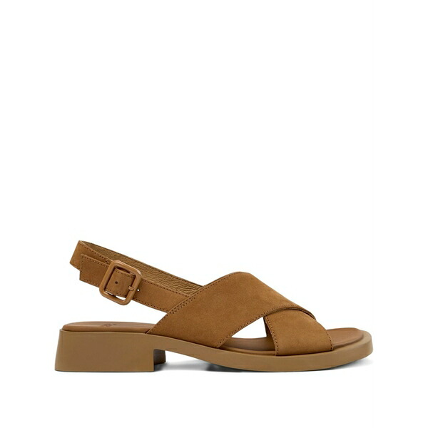 カンペール レディース サンダル シューズ Dana criss-cross strap sandals Brown｜asty