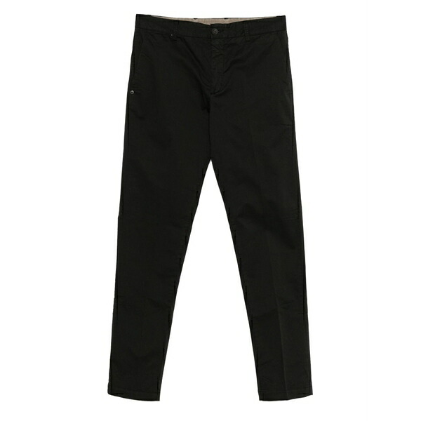 ホワイトサンド メンズ カジュアルパンツ ボトムス Button-fastening trousers Black|asty