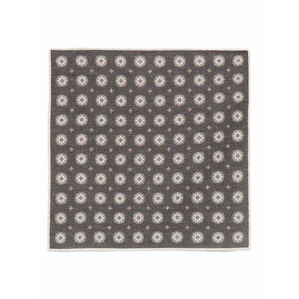 イレブンティ メンズ マフラー・ストール・スカーフ アクセサリー Floral-print pocket square Black