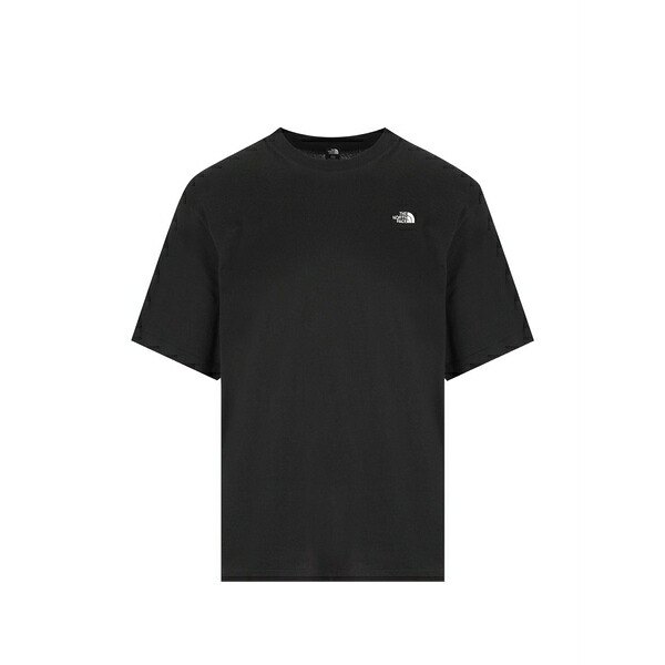 ノースフェイス メンズ Tシャツ トップス Logo-embroidered t-shirt Black