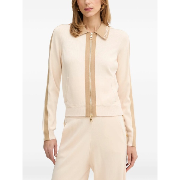 エリザベスフランキ レディース ジレー アウター Zip-front cardigan Neutrals