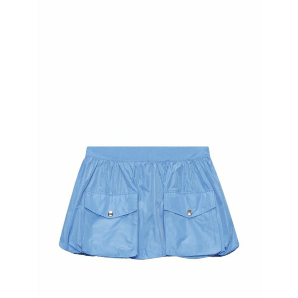 エムエスジイエム レディース スカート ボトムス Flap-pocket mini skirt Blue|asty