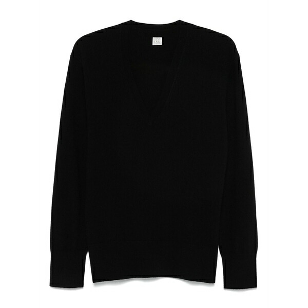 トーテム レディース ニット&セーター アウター Cashmere sweater Black｜asty