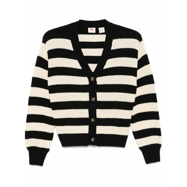リーヴァイズジーンズ レディース ジレー アウター Striped cardigan Neutrals