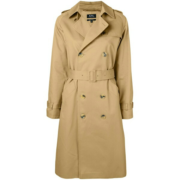 アーペーセー レディース 厚地の外套 アウター Greta trench coat Neutrals