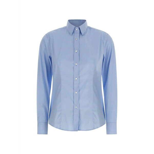 ザカス レディース シャツ トップス Cotton shirt Blue|asty