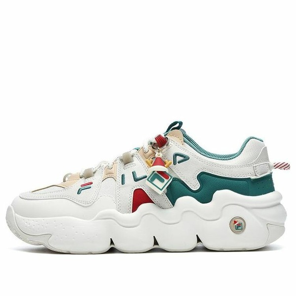 FILA フィラ レディース スニーカー  【(WMNS) FILA Panini Xmas Shoes \u0027White Green\u0027 F12W312113FSL】  大きさ US_5(22.0珊)