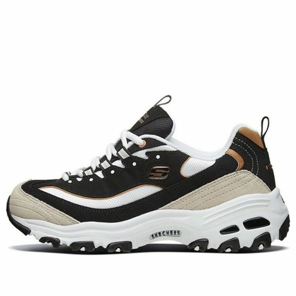 Skechers スケッチャーズ レディース スニーカー  【(WMNS) Skechers D Lites 1.0 Low-Top Running Shoes Black/Gold 66666228-BKGD】  大きさ US_W_11