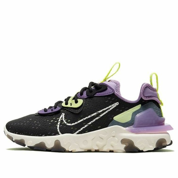 Nike ナイキ レディース スニーカー  【(WMNS) Nike React Vision \u0027Black Purple\u0027 CI7523-002】  大いさ US_7(24.0糎)
