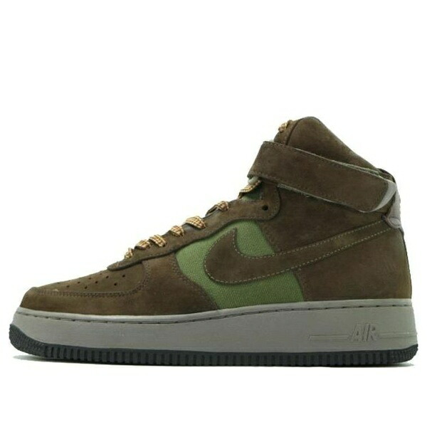 Nike ナイキ メンズ スニーカー  【Nike Air Force 1 High Premium \u0027Bobbito Olive Khaki\u0027 318431-321】  大きさ US_10(28.0珊)