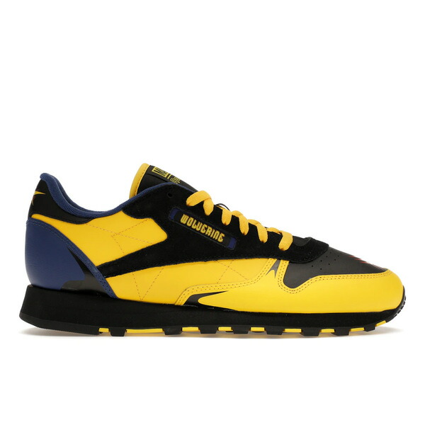 Reebok リーボック メンズ スニーカー 【Reebok Classic Leather Marvel X-Men Wolverine】 サイズ US_M_14 Yellow/Black/Blue画像