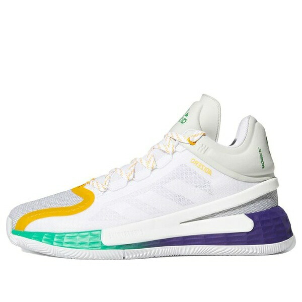 adidas アディダス メンズ スニーカー  【adidas D Rose 11 \u0027White Yellow Green\u0027 FX7401】  大きさ US_12.5(30.5糎)