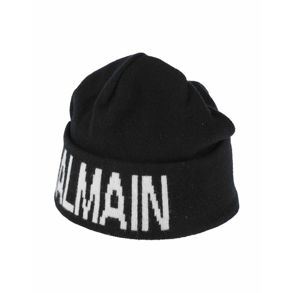 34104円 永遠の定番モデル バルマン メンズ 帽子 アクセサリー ロゴ ビーニー black