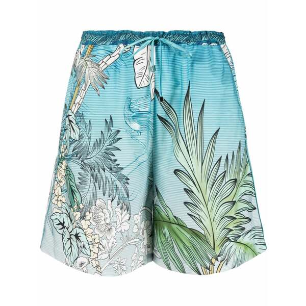 エフアールエス?フォーレストレス・スリーパーズ レディース カジュアルパンツ ボトムス Ombr茫漏-effect cotton shorts Blue