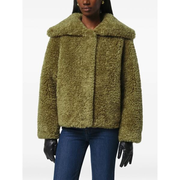 アッパリス レディース 厚地の外套 アウター Collins wide-collar coat Green コート・ジャケット-レディースファッション