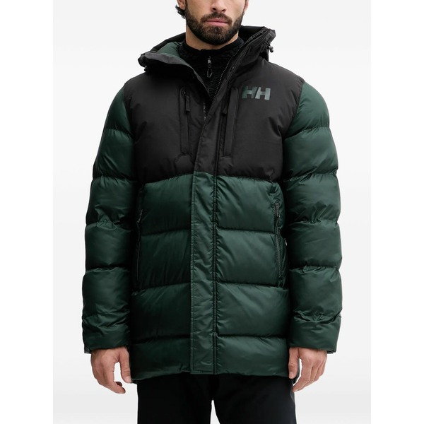 ヘリーハンセン メンズ ジャケット＆ブルゾン アウター Hooded puffer jacket Green｜asty
