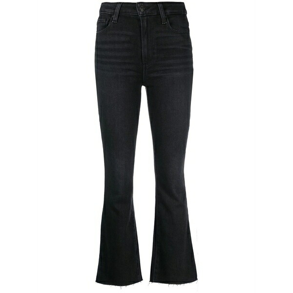 ペイジ レディース デニムパンツ ボトムス Mid-rise cropped jeans  Black