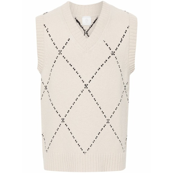 イレブンティ メンズ ニット&セーター アウター Wool sweater Neutrals｜asty