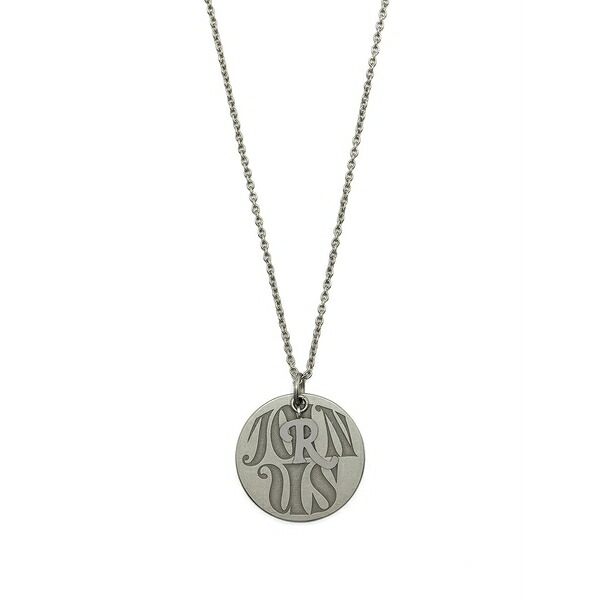 ラフ・シモンズ メンズ 首飾り・チョー鉄道車両 佩び物 Circular-pendant clasp-fastening necklace Silver