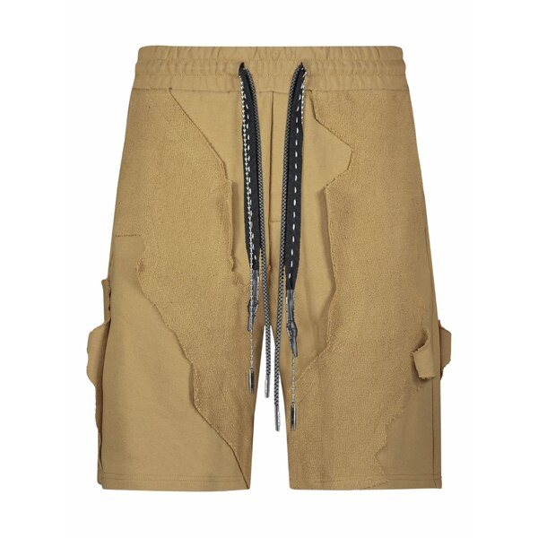 ミストリーハードレアリシーン メンズ カジュアルパンツ ボトムス Cut me up shorts Brown｜asty