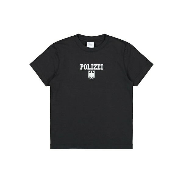 ヴェトモン メンズ Tシャツ トップス Polizei eagle emblem t-shirt Black｜asty