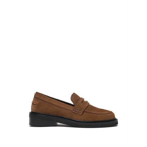 マージュ レディース スリッポン・ローファー シューズ Slip-on leather loafers Brown