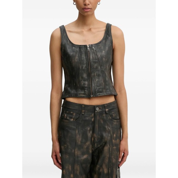 ゲタス レディース シャツ トップス Linera top Brown｜asty