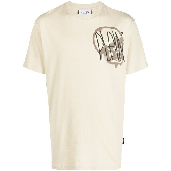 フィリップ飾り気の無い メンズ プルオーバー トップス Ss round-neck t-shirt Neutrals