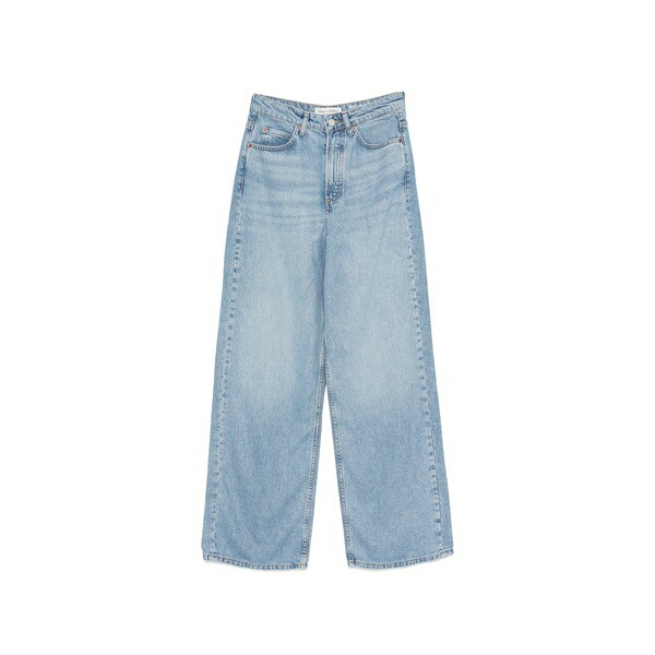 マルコポーロ レディース デニムパンツ ボトムス Wide leg jeans Blue|asty
