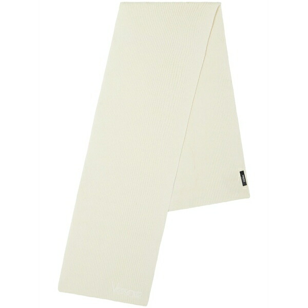 ヴェルサーチ メンズ えり巻き・袈裟・えり巻き 付属物 Logo ribbed scarf White