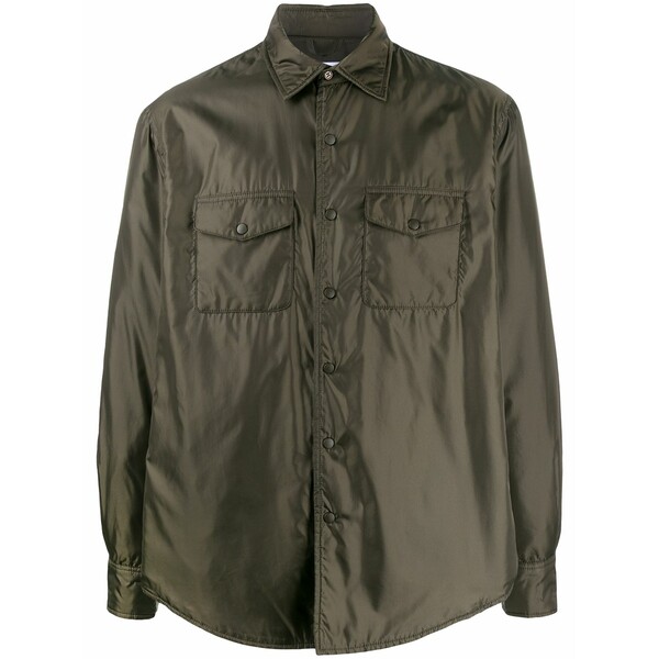 アスペジ メンズ シャツ トップス Padded shirt Green｜asty