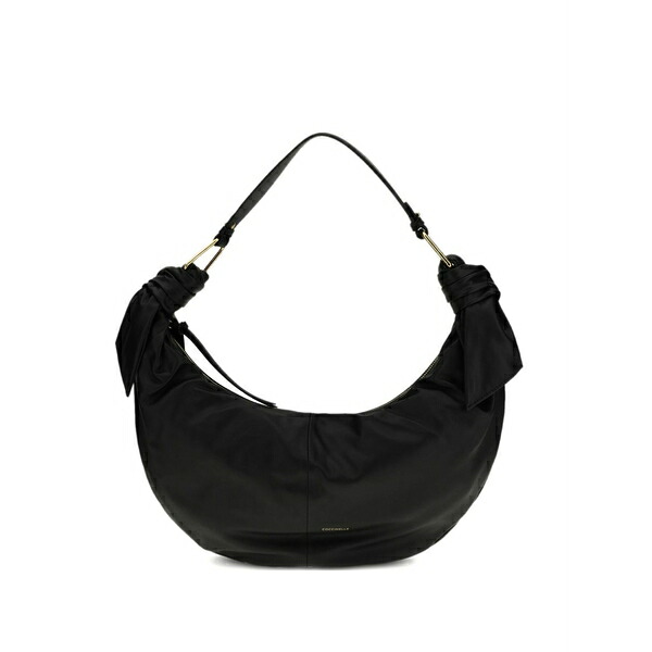 コチネレ レディース ショルダーバッグ 御徒面子 Large furoshiki knotted shoulder bag Black