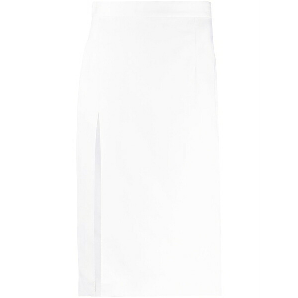 ディースクエアード レディース スカート ボトムス Slit-detail high-waisted skirt White｜asty