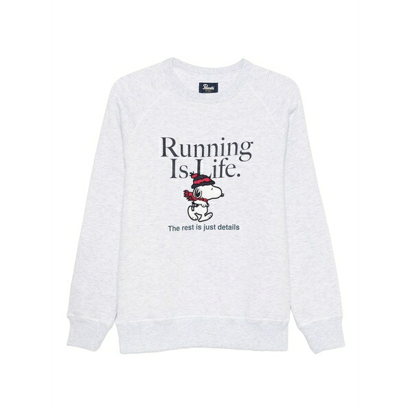 はたご屋 ザ ボックス席 メンズ パーカー・スウェットシャツ アウター Snoopy-graphic sweatshirt Grey パーカー-トップス