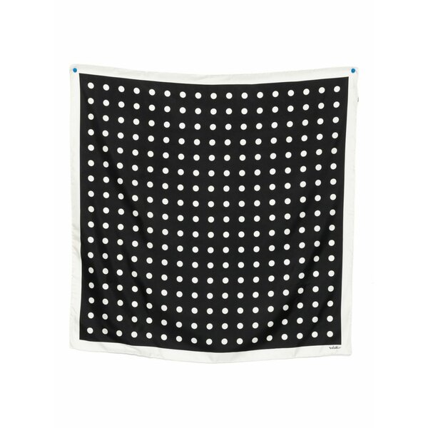 ヴァレンティノ ガラヴァーニ レディース えり巻き・袈裟・えり巻き 付属物 Polka dots silk scarf Black