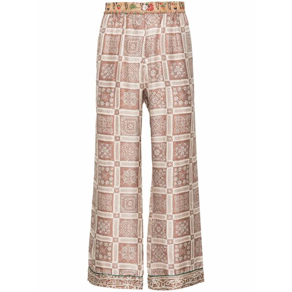 ピエール＝ルイ・マシア メンズ カジュアルパンツ ボトムス Aloe silk trousers Red｜asty