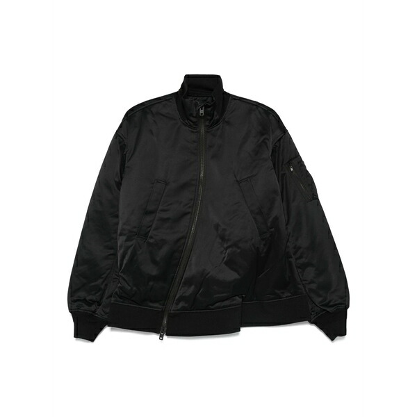 ワイスリー レディース ジャケット＆ブルゾン アウター Long-sleeved bomber jacket Black｜asty