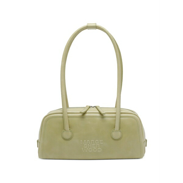 マージ シャーウッド レディース ショルダーバッグ バッグ Zip boston leather shoulder bag Green
