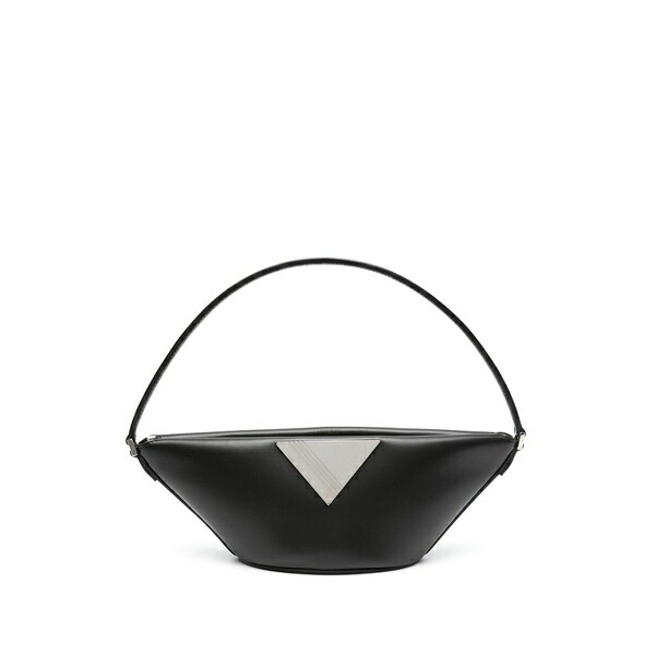 ジ アティコ レディース ショルダーバッグ 御徒面子 Piccola leather shoulder bag Black