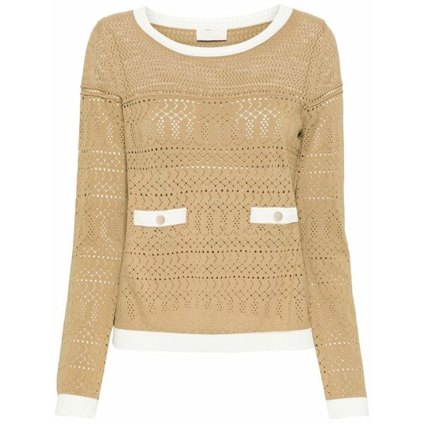 リュージョー レディース プルオーバー トップス Pointelle-knit sheer top  Neutrals