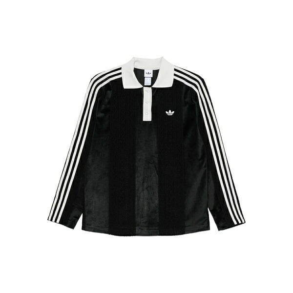 アディダス レディース ポロシャツ トップス Winterised soccer polo top Black|asty