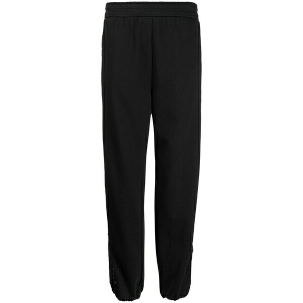 ゴエンジェイ レディース カジュアルパンツ ボトムス Cut out-detail track pants Black|asty
