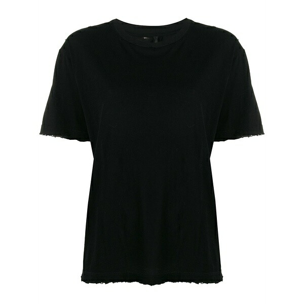 アンラベル プロジェクト レディース Tシャツ トップス Basic plain t-shirt Black|asty