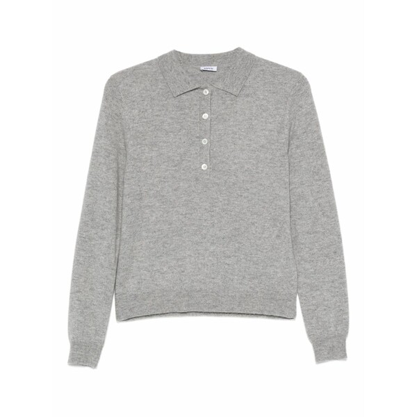 アスペジ レディース 編み物\u0026スウェーター アウター Polo-collar sweater Grey