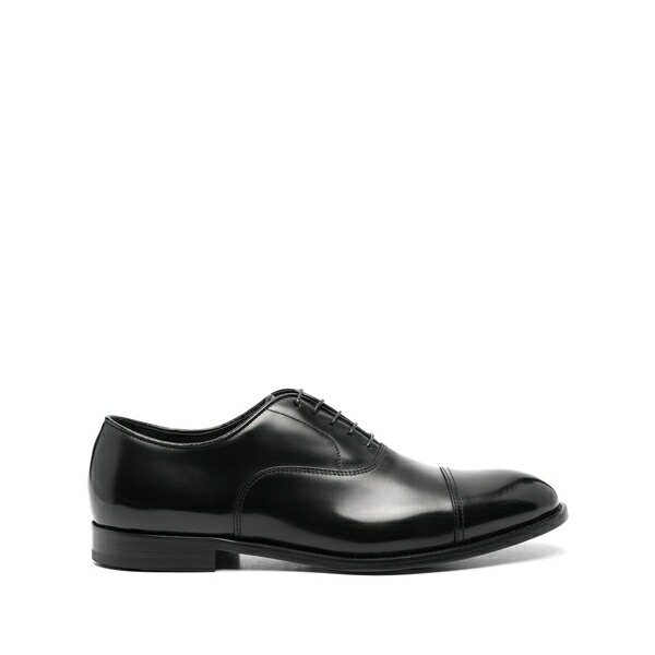 ドンカルズ メンズ 御召しものシューズ シューズ Leather oxford shoes Black