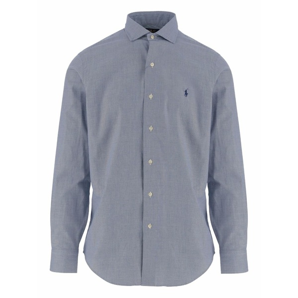 ラルフローレン メンズ シャツ トップス Checked-pattern cotton shirt Blue