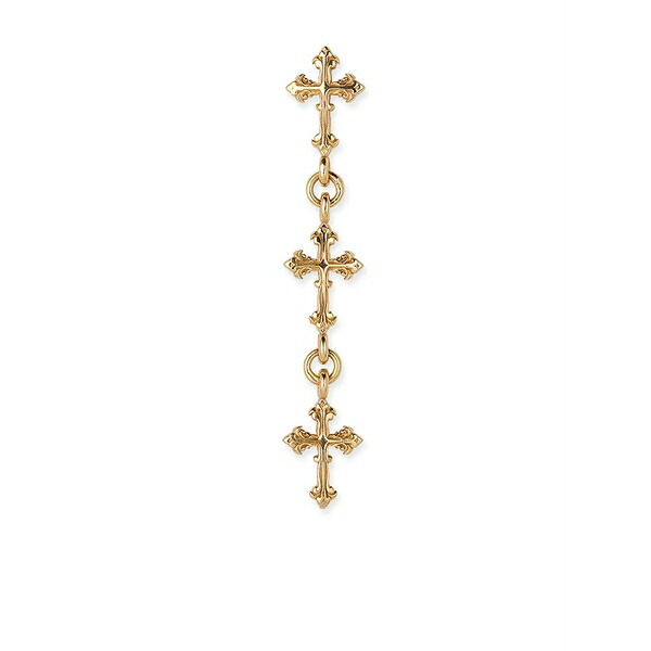 エマニュエレ ビコッキ メンズ ピアス・イヤリング 付属物 Cross-pendant single earring  Gold
