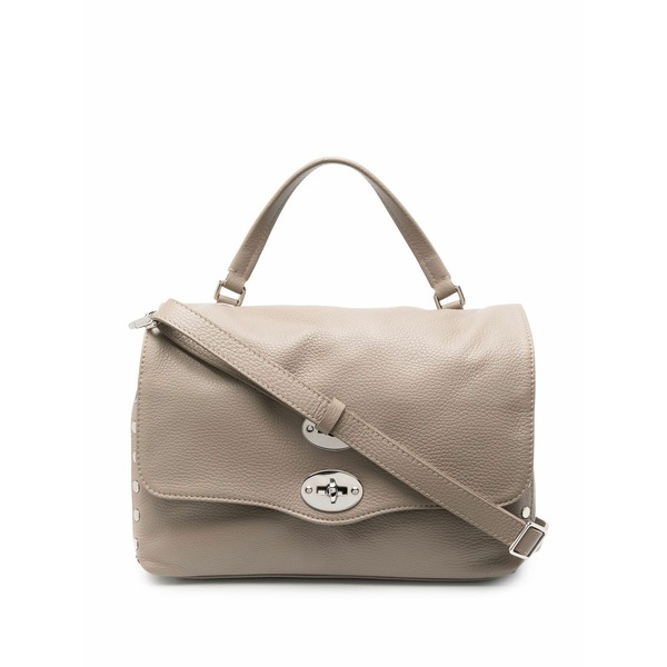 ザネラート レディース ショルダーバッグ バッグ Stud -detail leather shoulder bag Neutrals|asty
